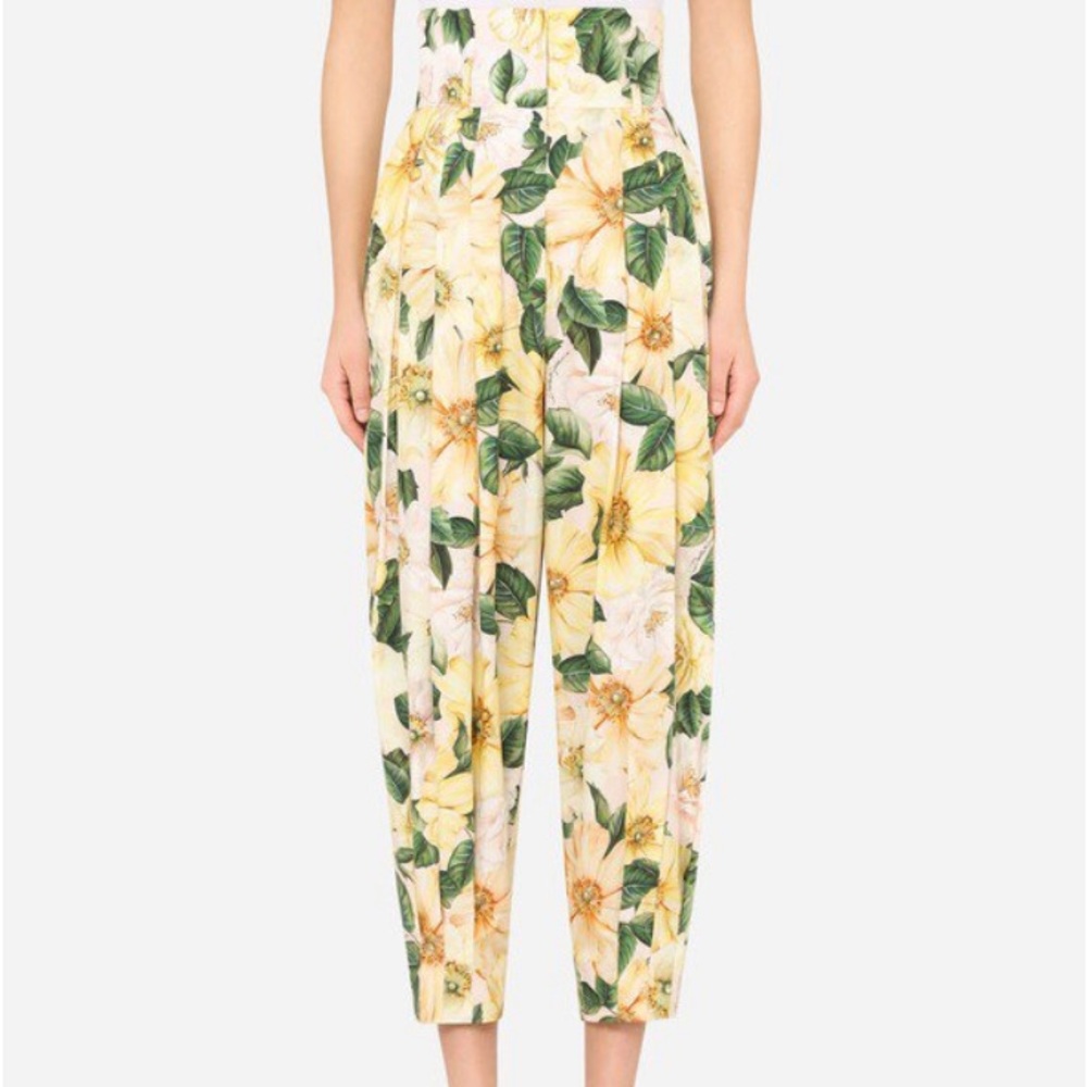 D&G Camellia- print pants